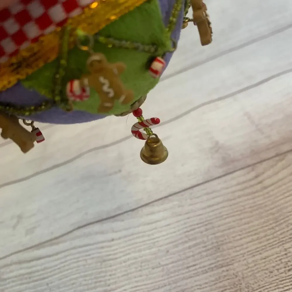 Leapin' Santa Vintage Christmas Ornament Bulb Christmas Begins In the Kitchen